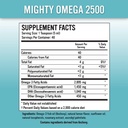 Mighty Omega 2500 Potent Omega 3 Supplément - 2500 MG EPA DHA par teaspoon - Haute dose Omega's 3 Huile de poisson - Pacifique Sud Anchovy Source - Triglycéride Omega 3 Supplément acide gras