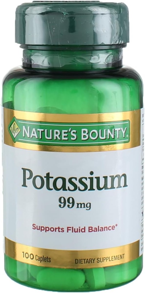 Gluconate de potassium de la nature 99mg, 100caplets (paquet de 4)