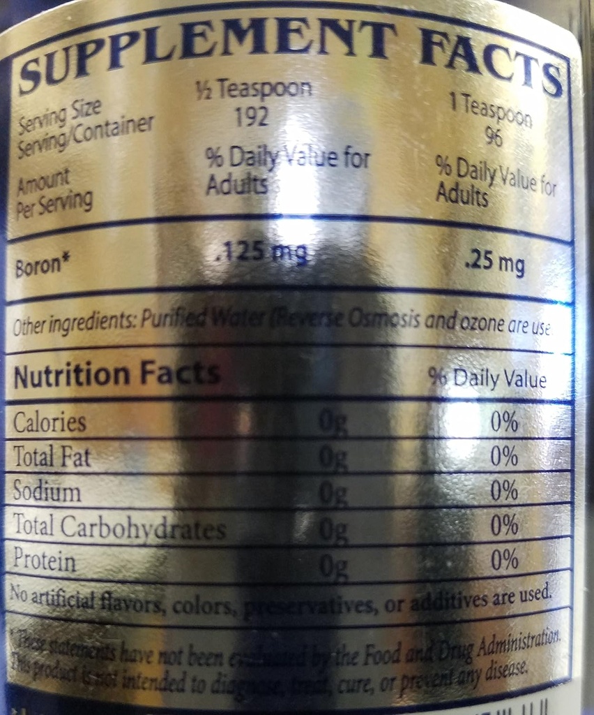 Supplément Boron - Supplément Boron Ionique liquide Angstrom- 16 oz.