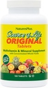 NaturesPlus Source de vie - 180 comprimés, paquet de 3 - Multivitamines et suppléments minéraux - soutient l'énergie naturelle et le bien-être général - sans gluten, végétarien - 60 portions totales