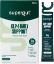 Supergut GLP1 soutien quotidien - supplément de fibre haute poudre GLP-1 pour les femmes et les hommes - mélange de boisson sans sucre pour la santé Gut (15 portions)