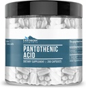Éléments terriens Acide pantothénique 200 Capsules, pures et non diluées, sans additifs