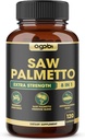 8in1 Saw Palmetto Prostate Supplément de soutien avec Ashwagandha, Turmeric, Ginger, Nettle Leaf, Holy Basil & More - 120 Capsules Vegan pendant 2 mois