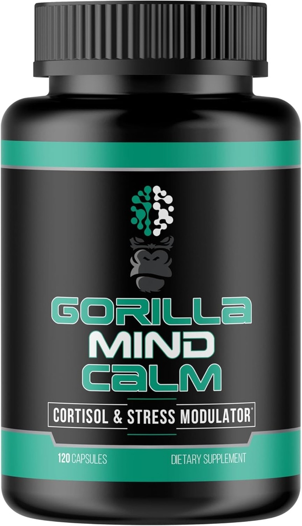 Gorilla Mind Calm (120 capsules) - Potent Relaxation et réduction du stress