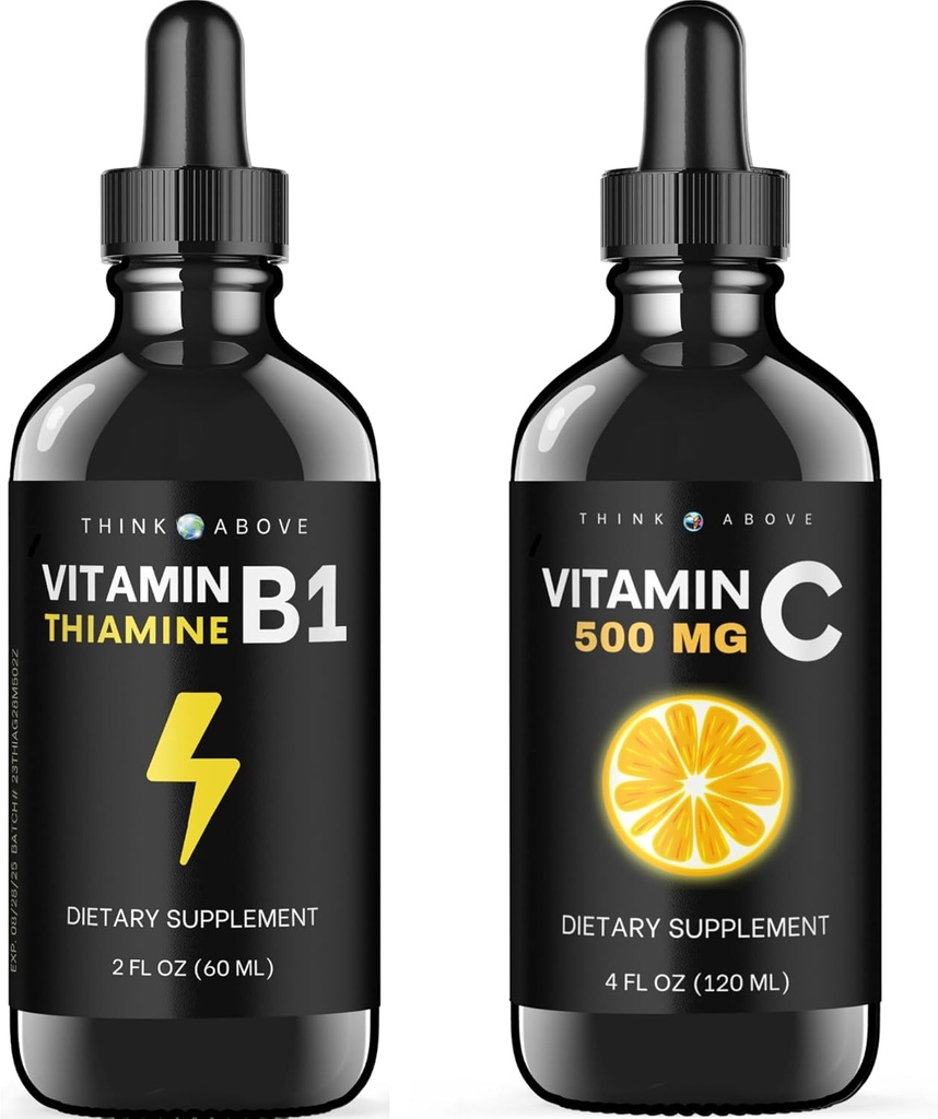 Vitamin B1 Thiamine Mononitrate - Liquid Drops - 2 oz