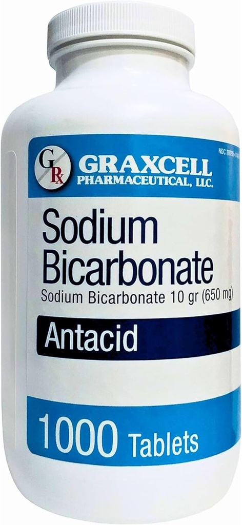 Comprimés de bicarbonate de sodium USP 650mg (10 grains)