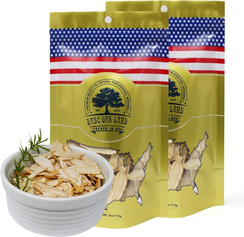 2 sacs Ginseng Slices américaines du Wisconsin, DOL Wisconsin américain Ginseng Slices racine pour le thé, énergie pour les hommes femmes santé booste l'immunité, sans gluten,
