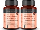 2-Pack Triple Strength Saw Palmetto & Nettle Root – 180 Tablets | 4149mg with 160mg Saw Palmetto Extract (85–95% Fatty Acids), 30mg Nettle Root, 649mg Calcium | 6-Month Supply | Prostate Support