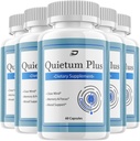 Quietum Plus Brain Supplement Capsules – All-Natural Maximum Strength Formula for Enhanced Memory and Focus Pills, QuietumPlus Support and Reviews (5 Pack – 300 Capsules)
