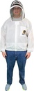 Mann Lake Provent Beekeeping Jacket, Professional Grade Vented Bee Gear with Self-Supporting Veil, Heavy-Duty Zippers, Elastic Wrist Openings, Reinforced High-Wear Areas & Chest Pocket, Medium