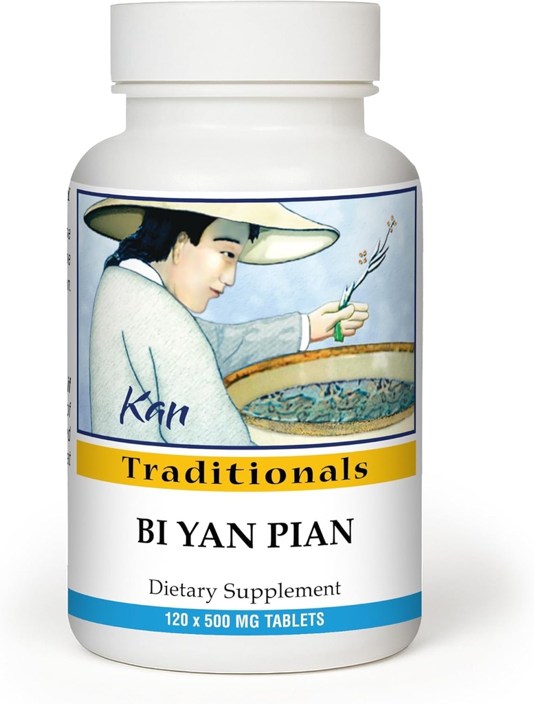 Kan Herb Company Bi Yan Pian – Traditional Chinese Herbal Formula for Sinus Health, Supports Clear Nasal Passages, Eases Seasonal Discomfort, Herbal Supplement, 120 Tablets