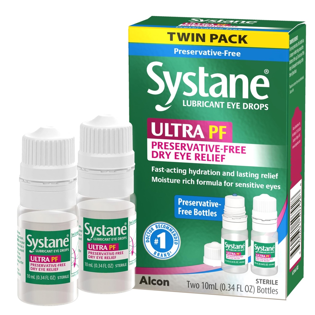 Systane Ultra multi-dos sans gouttes d'œil (2x10ml)