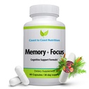 Supplément Cerveau – Mémoire, Focus & Clarté - Supplément Cerveau All-Natural – Formulé avec 41 ingrédients Nootropes : Choline, Pho sphatidylsérine, Extrait de Bacopa, Huperzine A