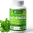 Moringa Capsules: 300 capsules Moringa Oleifera: 100 000 mg 100% Pure et Naturelle Supplément sans OGM et sans gluten