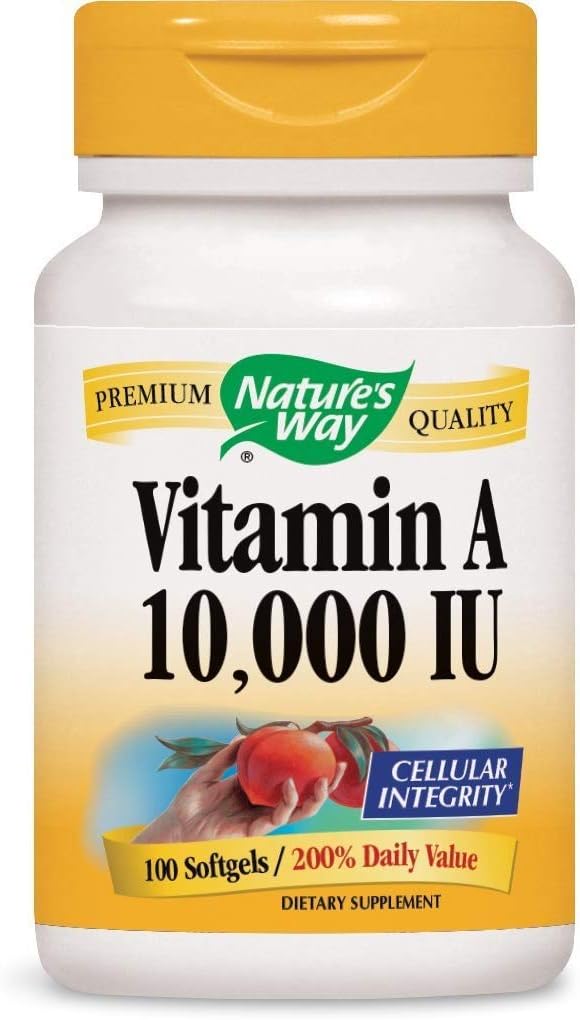 Voie de la nature Vitamine A, 100 Nombre (paquet de 4)