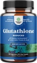 Supplément réduit de glutathion avec chardon de lait - 500 mg par portion de glutathion pur L avec acide lipoïque alpha et chardon de lait Silymarin - 30 Compte