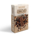 BODi BEACHBAR Crunch d'amandes de chocolat à base végétale – Barre de snack végétalien riche en protéines, sans gluten, faible indice glycémique, 10g de protéines, 150 calories, 15 barres par boîte