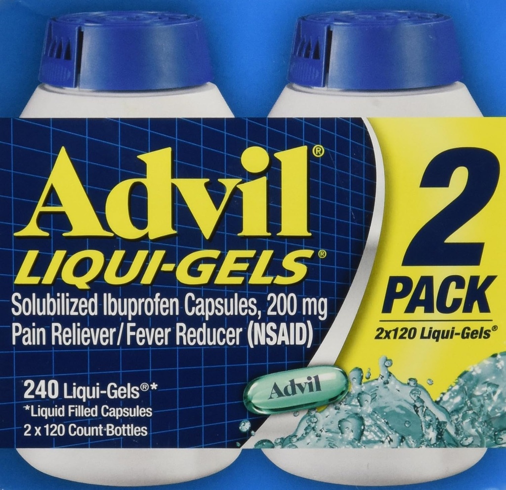 Advil Liquigels, 200 Miligrammes, 240 Nombre 200mg