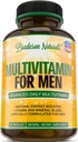 Supplément multivitamine pour hommes pour l'énergie, la concentration et la performance. Vitamines hommes A, C, D, E & B12, zinc, calcium, magnésium et plus. Multivitamine 60 Capsules fabriqués aux États-Unis