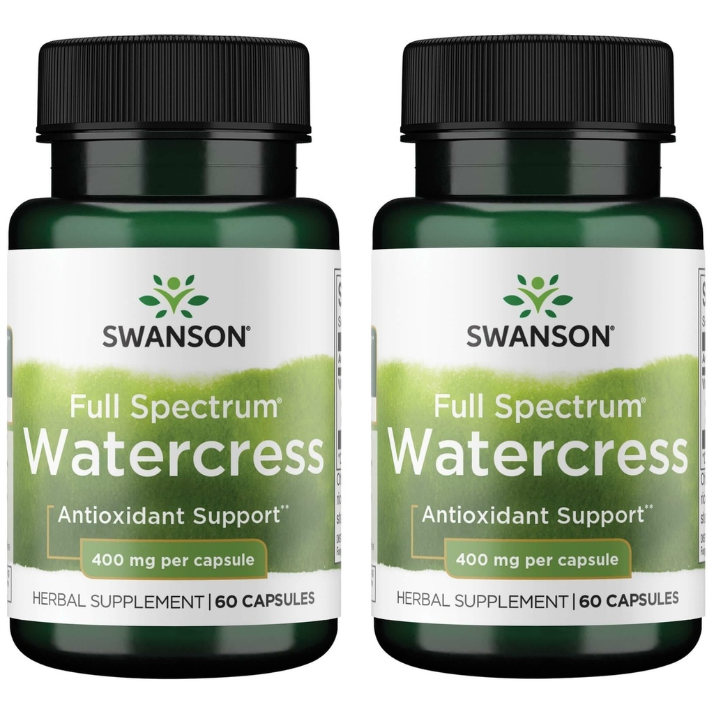 Cercle d'eau plein spectre de Swanson 400 mg 60 capsules (2 paquets)