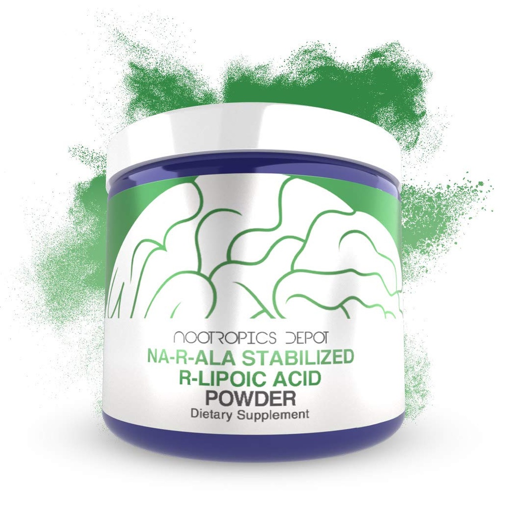 NA-R-ALA Poudre d'acide R-lipoïque stabilisée 30 Grams