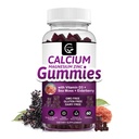 Calcium Magnésium Zinc Gommies avec Magnésium haute absorption, Potassium, D3 - pour os, muscles, immunitaire et soutien du sommeil, végétalien
