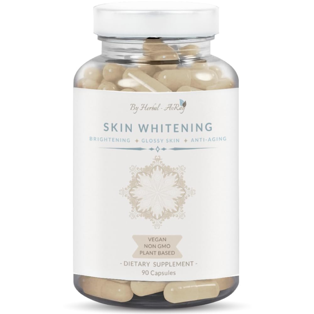 Pilules de blanchiment de la peau de glutathione – pilules d'éclaircissement naturel avec collagène, cicatrices d'acné et détachant les taches foncées, supplément de blanchiment de la peau avec effet anti-âge et antioxydant, 90 capsules végétaliennes