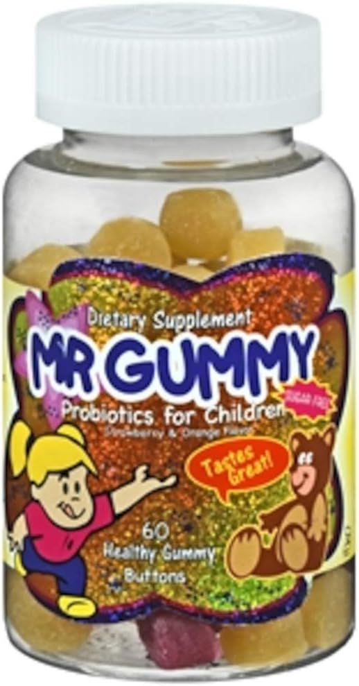 M. Gummy Probiotiques pour les enfants, fraises et oranges, 60 Chacun