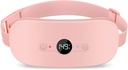 NOWWISH Plaque chauffante pour les crampes d'époque soulagement de la douleur, portable sans fil électrique plaque chauffante rechargeable avec 6 niveaux de chaleur et 6 modes de massage, cadeaux de Noël pour les femmes adolescentes, rose