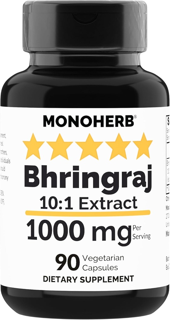 MONOHERB Bhringraj Extrait 1000 mg - 90 Capsules végétariennes