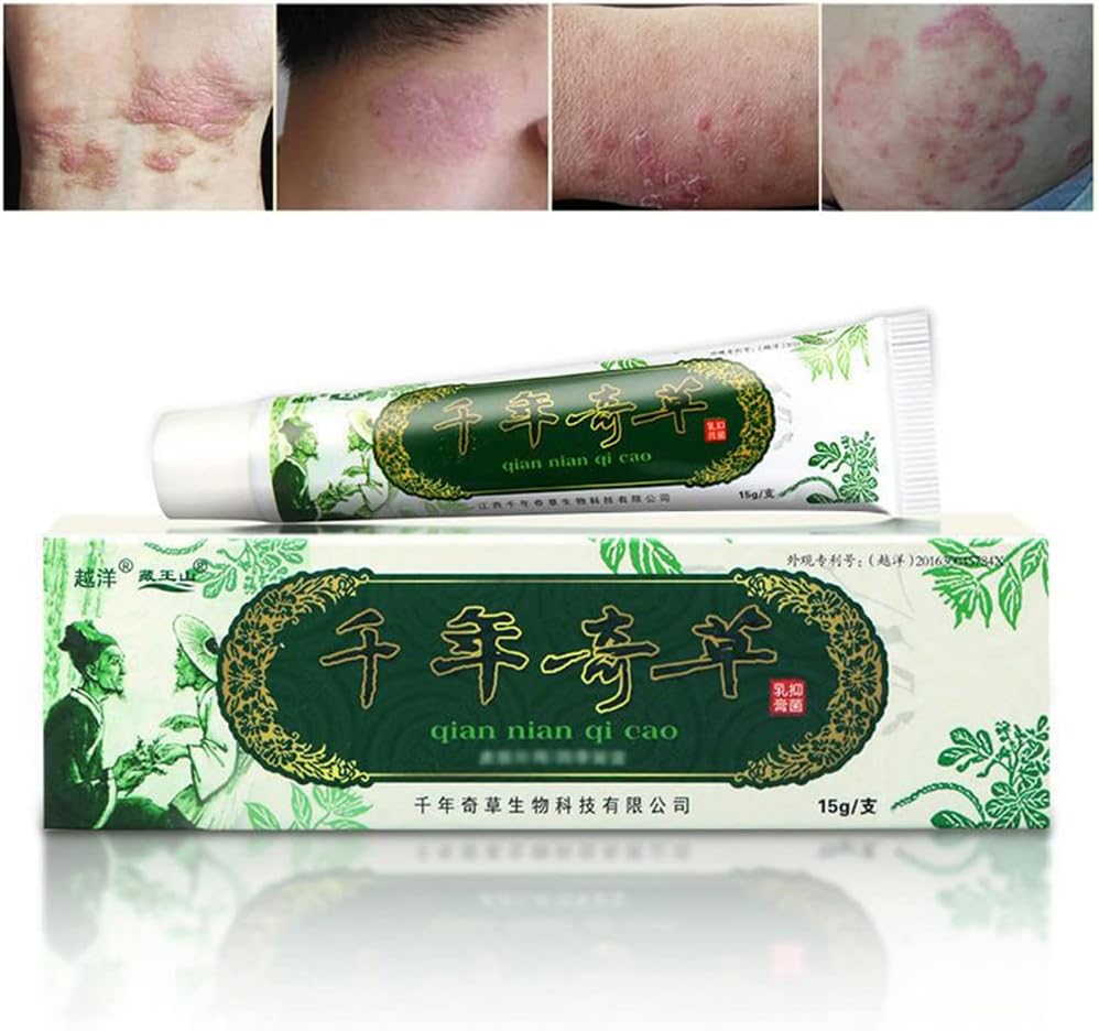 Oversea Thousand-Year Herbal Cream Chinese Herbal Eczema, Psoriasis Creams Dermatitis and Eczema Pruritus Psoriasis JIULIN Ointment