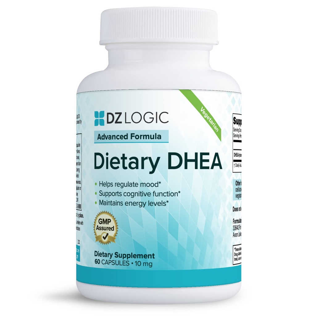 Dr. Dzugan's Advanced DHEA Formula :: Gluten Free, GMP Certified! :: 10mg 60 capsules :: Énergie, humeur, fonction cognitive