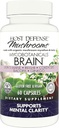 Host Defense MycoBotanicals Brain* Capsules - Brain Support Supplement with Lion's Mane, Reishi & Cordyceps Mushroom - Herbal Supplement for Memory & Focus Support - 60 Capsules (30 Servings)*
