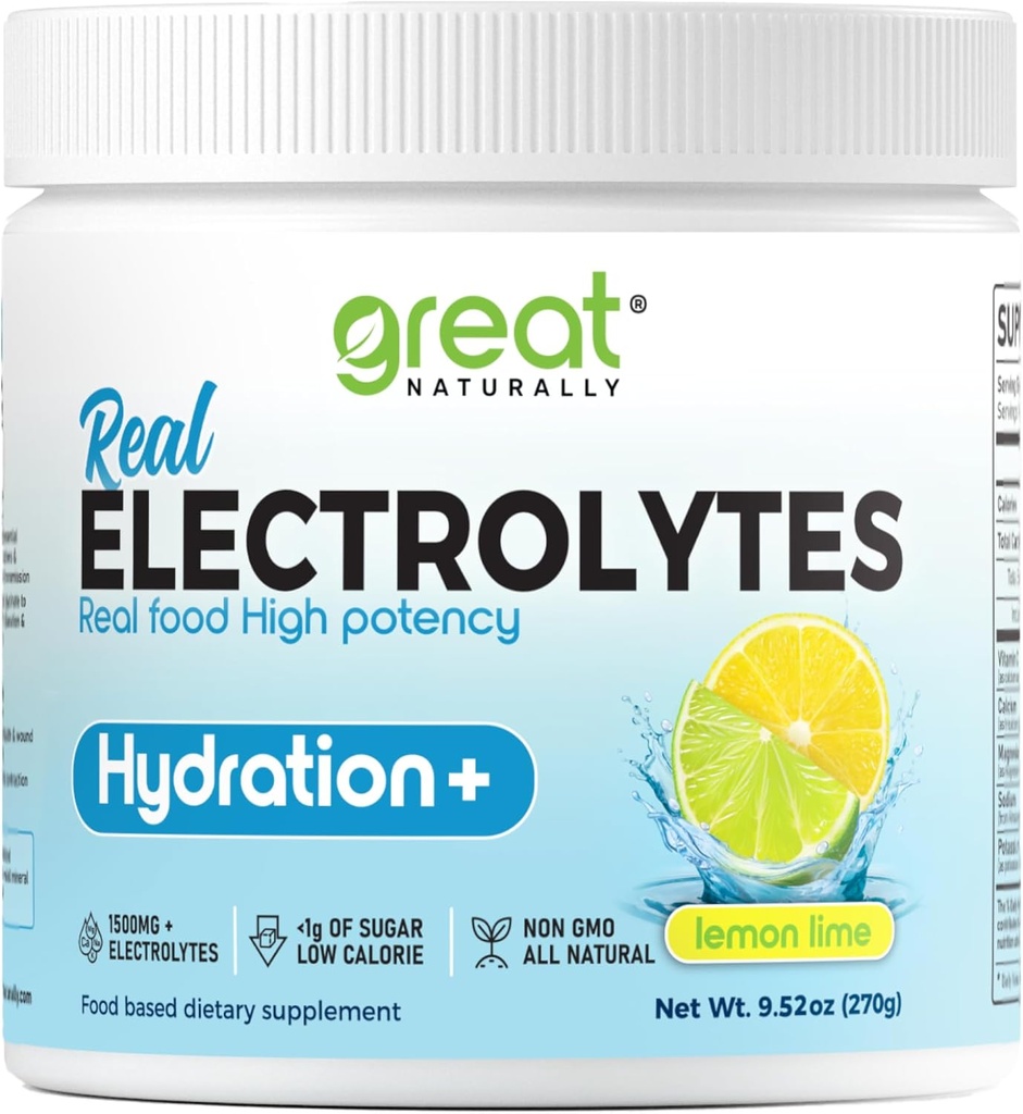 Électrolytes Poudre Hydratation de la Poudre de Réel Alimentation Haute Puissance de Lime de Citron 30 portions