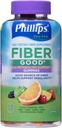 Phillips' Fibre Good Gummies Plus Soutien au métabolisme - Inuline soluble Fibre - B Vitamines et chrome pour aider à soutenir le métabolisme - 72Contenu