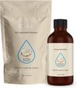 C-60 MCT - 4oz -99.9% Pure C-60 in Organic Extra Virgin MCT Oil - 100% Solvent Free - 108mg Active C60 - Glass Bottle - Carbon 60