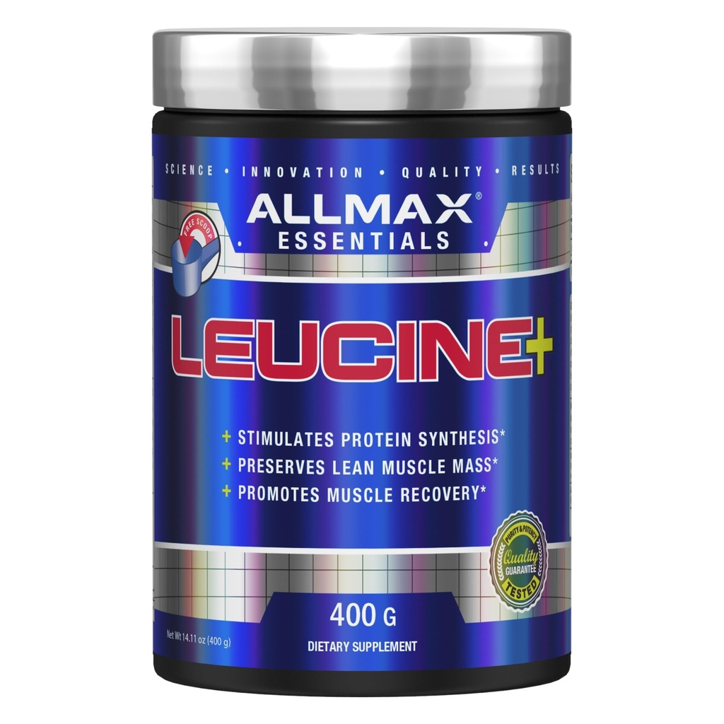 ALLMAX LEUCINE - 400 g - Stimulates Protein Synthesis, Preserves Lean Muscle & Promotes Recovery - 80 Servings