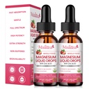 Magnésium Glycinat liquide, haute puissance Magnésium Glycinate, Citrate, sans sucre Vegan complément complexe non OGM favorise le nerv, la relaxation, le muscle, le sommeil support*