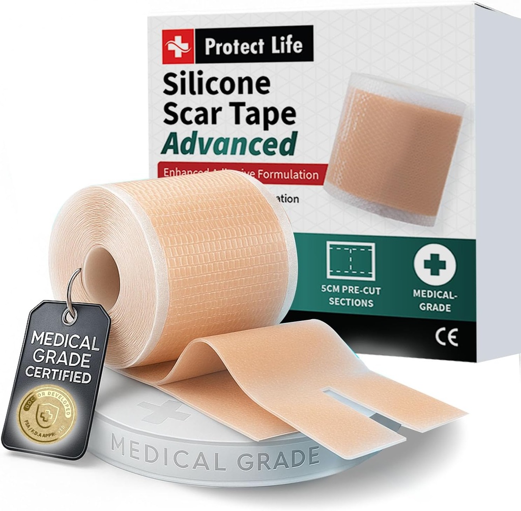 Feuilles de cicatrices en silicone réutilisables