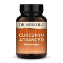 Dr Mercola Curcumin Avancé - Extrait de racine de Curcumine à 500 mg - 95% Curcuminoïdes - Pour la vision Santé, digestion et focus - Libération prolongée - Sans OGM, sans gluten et sans soja - 30 capsules (30 portions)