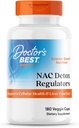 Les meilleurs régulateurs Nac Detox avec séléno excell, non-OGM, végétalien, sans gluten et sans soja, 180 capsules veggie, 180Count