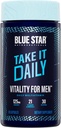Blue Star Nutraceuticals Vitalité pour les hommes - Multivitamines et formules minérales pour les hommes qui s'entraînent, avec Ashwagandha et B-Vitamines - Energy You - 90 Capsules de Veggie