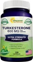 aSquared Nutrition Turkestérone Supplément 600mg - 120 Capsules - Ajuga Turkestanica Extract Poudre - Turkestérone Supplément complexe pilules - Formulation naturelle