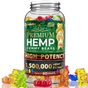 WELLUTION Gommies de chanvre – Haute puissance 1 500 000 MCG – Ours naturel fruité pour la détente et la paix - Agissant rapidement - 60ct
