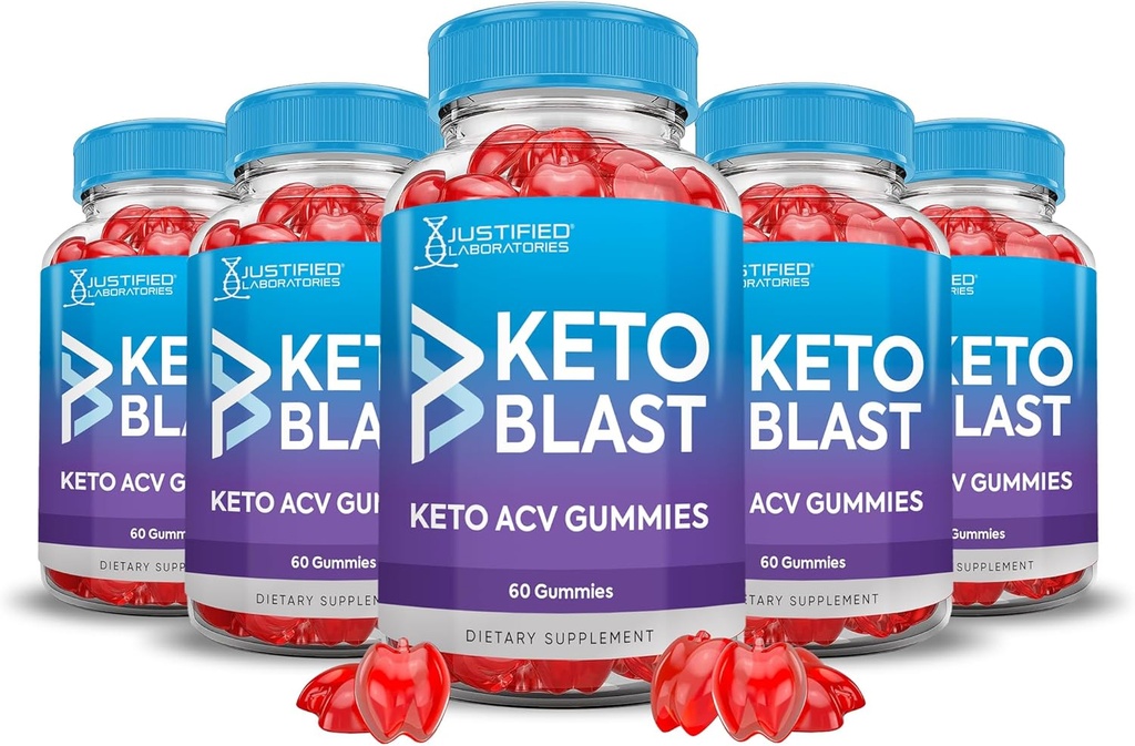 (5 Pack) Apple Cider Vinegar Gummies 1000MG Keto Blast Keto ACV Gummies Advanced Formula Formulated with Pomegranate Beet Juice Powder B12 Vegan Non GMO 300 Gummys