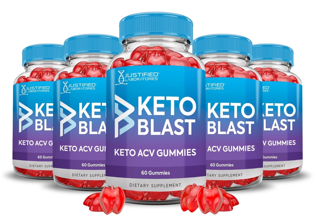 (5 Pack) Gommies de vinaigre de cidre de pomme 1000MG Keto Blast Keto Gommies de vinaigre de cidre de pomme Formule avancée Formulée avec poudre de jus de betterave de grenade B12 Vegan Non OGM 300 Gommys