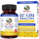 Gut Flora Health+ Enzymes prébiotiques et probiotiques Enzymes digestifs pour un biome de Gut sain et un soutien digestif.