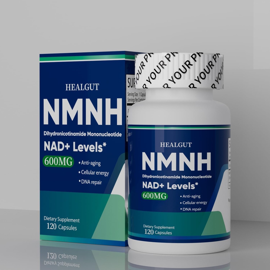 Supplément NMNH pour stimuler NAD+ Niveaux - Capsules de Liposome 120 portions pour les femmes anti-âge