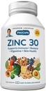 ANDREW LESSMAN Zinc 30mg - 360 Capsules - Citrate de zinc très absorbant. Soutient la santé immunitaire, squelettique, digestive et cutanée. Petites capsules faciles à avaler. Aucun additif