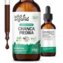 Les gouttes d'extrait liquide de la canne à la canne sauvage et biologique - Breaker en pierre pour les pierres de rein et le support de la vésicule - Teinture à base de plantes pour le bien-être du trac urinaire - végétalien, sans sucre et sans alcool - 2 fl oz